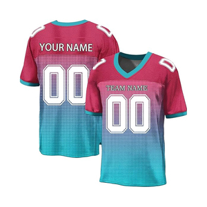 Maillot de football américain personnalisable et respirant à manches courtes avec options grandes tailles - Design unisexe de haute qualité à prix abordable - Product Image 1