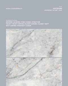 Carreaux de sol intérieurs en porcelaine brillante au design moderne extraordinaire 600x1200, épaisseur 9 mm, antidérapants, résistants aux acides, type brique réfractaire - Product Image 2