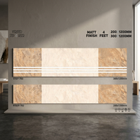Marches d'escalier de finition brillante: 1200x200mm et 1200x300mm, épaisseur de 11mm, carreaux de riser en porcelaine céramique antidérapants mats