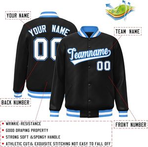 Personalized <b>Men's</b> Varsity College <b>Jacket</b> <b>Baseball</b> Bomber Coats Sweatshirt Custom Stitched Letter & Number - Product Image 2
