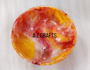 Tazón de Resina para Servir, Vajilla para la Cena, Precio Económico, Hecho a Mano, Ecológico, Tazón de Frutas de Resina con Flores Reales, Artículo de Regalo - Product Image 4