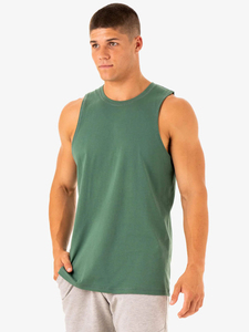 เสื้อกล้ามผู้ชายแบบสั่งทำสำหรับออกกำลังกาย กีฬา ฟิตเนส ผ้าฝ้ายและสแปนเด็กซ์คุณภาพสูง ดีไซน์ปรับแต่งได้สำหรับฟิตเนส โยคะ และสวมใส่ลำลอง - Product Image 5