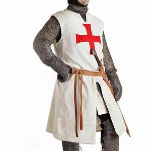 Túnica Medieval Blanca de Algodón Auténtica para Hombre, Sin Mangas, Cómoda, Hecha a Mano, para Disfraces de Caballero, Armadura Histórica, Reenactamiento - Product Image 2