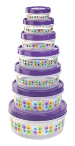 Round Plastic Food Storage Box 750 ml - Product Image 4