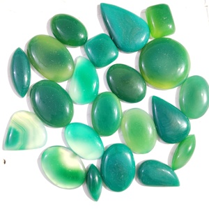 High Quality Polished Blue <b>Fire</b> Green Onyx Loose Gemstone 10-60mm Cabochon Color Play Healing <b>Stone</b> for Jewelry Making Wholesale - Product Image 4