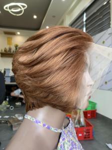 Best Selling Short Length Remy Virgin Single Weft <b>Wigs</b> 100% Vietnamese Human Hair 6-12 Inches Chemical Processing Free for All - Product Image 6