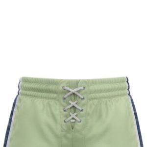 Shorts de sport athlétiques pour hommes, vert clair, imprimés par sublimation, en polyester, avec cordon de serrage et bande latérale, pour l'entraînement et les tenues d'équipe - Product Image 2
