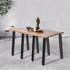 Gambe per Tavolino da Caffè in Acciaio Moderno a Forma di U da 30 Pollici con Cuscinetti Antiscivolo e Gambe per Panca - Product Image 5