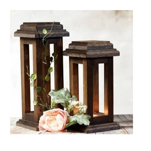 Lanterne décorative en bois de qualité supérieure, design unique pour la maison, le jardin et les mariages, à prix abordable - Product Image 1