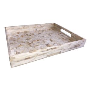 Opulent Heritage Mother of Pearl Inlay Serving <b>Storage</b> Tray Luxury Design for Fine Dining Living Room Styling and Interior Decor - Product Image 5