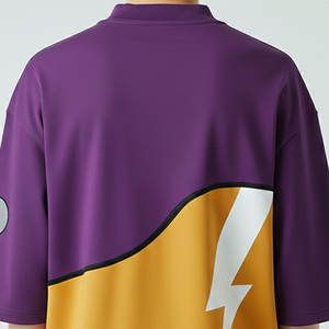 T-shirt ample pour homme, coupe carrée, coton de qualité supérieure, style contemporain simple, design épaules tombantes - Product Image 4