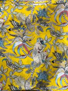 Custom Unstitched Indian Hand Block Printed 100% Cotton Jaipuri Soft Shirts <b>Bags</b> Lightweight Craft Fabric Boys Activewear Cover - Product Image 4