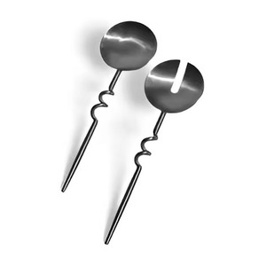 Contemporary <b>Buffet</b> Salad <b>Server</b> Set Premium Stainless Steel Hospitality Tools - Product Image 5