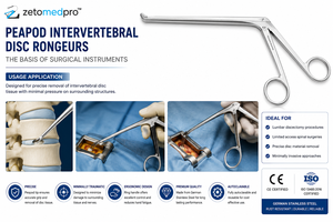 Peapod Intervertebral Disc Rongeurs-the Basis of Surgical Instruments German Stainless Steel CE ISO Certified - Product Image 2