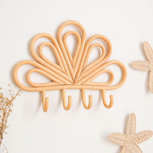 Lindos ganchos colgantes de ratán, ganchos para flores hechos a mano de la mejor calidad, artículos esenciales para organizar la habitación de los niños - Product Image 3