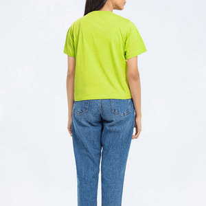 Comfortable Summer Casual Top Breathable Fabric Short Sleeve Custom <b>Color</b> Fashion Apparel Women T <b>Shirt</b> - Product Image 6