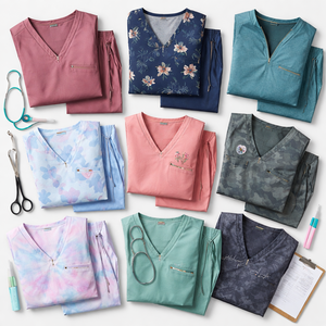 Wholesale Custom Stylish 100% Cotton Woven Moisture-Wicking Breathable Medical Scrubs for Healthcare Professionals-OEM - Product Image 5