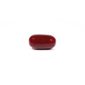 Natural Red Coral Oval Cabochon Loose Gemstone 4.55 Carat Certified Wholesale - Product Image 1