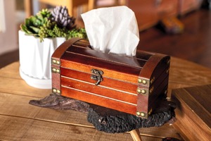 <b>Rustic</b> Vintage Tissue Box Cover Suitable For Traditional Home Interiors And Decor Enhancement Handcrafted From India - Product Image 5