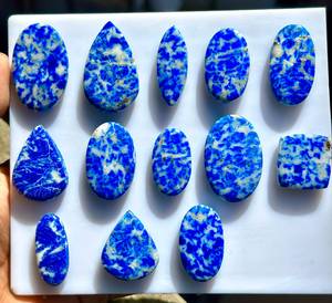 Natural Lapis Lazuli Cushion Cut Oval Cut Pear Cut Cabochon Loose Gemstone Blue Mineral <b>Stone</b> Polished for Jewelry Making - Product Image 6