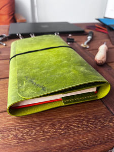 Porte-carnet de luxe en cuir anti-odeur rechargeable, étui de protection pour journal d'écriture, organisateur de papeterie professionnelle NBC-0104 - Product Image 3