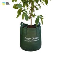Bolsa de Cultivo Resistente de Alta Calidad de 100L, Resistente a los Rayos UV, con 4 Asas, para Verduras, Frutas, Jardinería y Agricultura