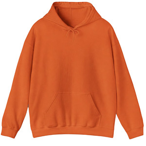 เสื้อฮู้ดผ้าฝ้ายหนานุ่มสีส้ม  บุขนด้านใน  พร้อมปักโลโก้ตามสั่ง  เสื้อผ้าสตรีทแวร์สำหรับฤดูหนาว  GREEN SWIFT INDUSTRIES - Product Image 1