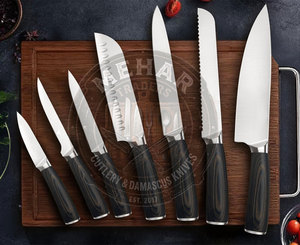 Premium Quality Low Moq Best Material Steel Wholesale Steel Powder Coated <b>Kitchen</b> <b>Knife</b> Set - Product Image 2