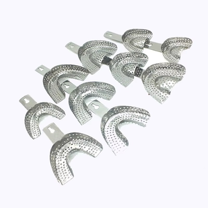 Azicon's Perforated Impression Tray - Stainless Steel Reusable Autoclavable Dental Lab Upper & Lower Orthodontic Impression Tray - Product Image 4