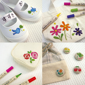 [ME] Ensemble de 12 marqueurs double pointe Kuretake ZIG Fabricolor (TC-4000A/12V) Idéal pour la marquage sur tissus - Product Image 3