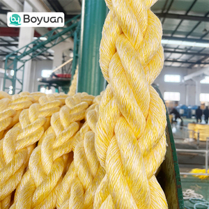 Corde marine <span class=keywords><strong>super</strong></span> épaisse à 8 brins de 120 mm en polypropylène et polyester mélangés pour l'amarrage de grands navires et le stationnement - Product Image 4