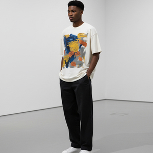 New Arrival 2026 Oversized T Shirt Men High Quality Heavyweight 300gsm Cotton Streetwear Custom Brand Logo Blank <b>Tshirts</b> - Product Image 5