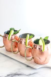 Copper <b>serving</b> mug <b>set</b> vintage harbor <b>beverage</b> cups handmade premium cocktail drink mugs durable finish - Product Image 1