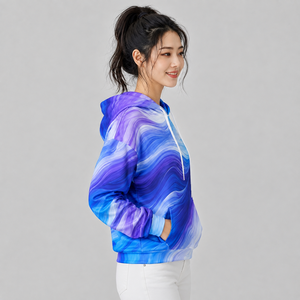 Latest Women's Sublimated <b>Hoodie</b> Durable Fabric Breathable Comfortable Fit Casual Wear Custom <b>Sublimation</b> <b>Hoodie</b> For Women - Product Image 3