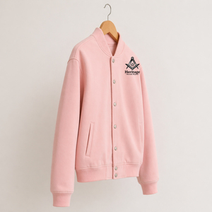 HMR Womens Letterman Alpha Kapa Jacket Green Cashmere <b>Wool</b> Body Pink Sleeves Black Greek Apparel Sorority Varsity Jacket - Product Image 2