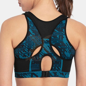 เสื้อชั้นในกีฬาผู้หญิงแบบใหม่ ดีไซน์ซับลิเมชั่น ชุดออกกำลังกาย เสื้อชั้นในกีฬาผู้หญิงสั่งทำพิเศษ - Product Image 3