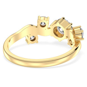 แหวนเงินแท้ 925 คุณภาพสูง REYES ประดับเพชรโมอิสซาไนต์ GRA Certified ดีไซน์หรูหรา เหมาะสำหรับงานแต่งงาน งานหมั้น หรือเป็นของขวัญ ของที่ระลึก เครื่องประดับชั้นดี - Product Image 4