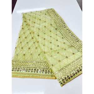 Saree de mariage design avec séquence et travail Dori pour les fêtes - Product Image 6