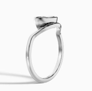 Marquise Cut Moissanite <b>Ring</b> 925 Sterling <b>Silver</b> Yellow Gold Plated Vintage Inspired <b>Solitaire</b> Engagement Elegant Wedding <b>Ring</b> - Product Image 3