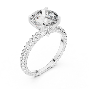 Wholesale Round Cut 925 Sterling Silver Moissanite <b>Diamond</b> <b>Ring</b> Engagement Jewelry Factory Supplier - Product Image 4