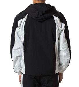 Haute Qualité 100% Polyester Athlétique Quarter Zip Pull Léger Coupe-Vent Veste Capuche Respirant Coupe-Vent Plus La Taille Fourrure - Product Image 2