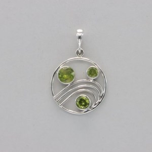 Pendentif Goutte d'Eau en Argent Sterling 925 avec Grenat et Rubis, Sertissage Clos, Bijou Classique Unisexe pour Usage Quotidien - Product Image 2