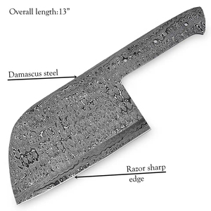 Cuchillo Burraq Personalizado Hecho a Mano con Hoja de Acero de Damasco, Diseño de Gota de Lluvia Multifuncional, 7.5 Pulgadas, ODM/OEM, para Uso en Exteriores - Product Image 2
