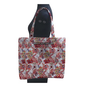 Printemps/été à la mode main bloc impression carré grand sac fourre-tout imprimé sac à bandoulière polyvalent pour les femmes sac - Product Image 1