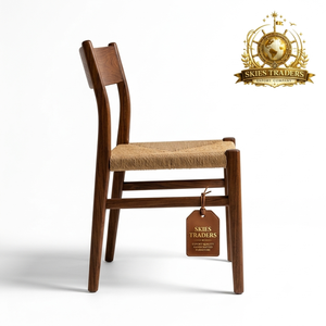 Fauteuil classique artisanal en noyer massif avec dossier sculpté, chaise de salle à manger en bois, siège d'appoint de luxe haut de gamme pour hôtels et restaurants - Product Image 5