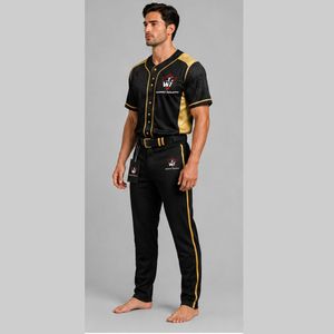 Tenue de baseball dynamique et performante : Maillot de baseball personnalisé et pantalon assorti, offrant un ajustement confortable et respirant - Product Image 6