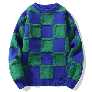 Pull en laine/acrylique tricoté personnalisé avec logo au dos, style urbain, respirant, séchage rapide, pour homme, couleur et logo personnalisables, collection automne - Product Image 6