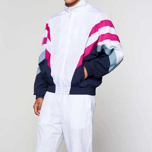 Custom Logo Windbreaker Nylon <b>Jacket</b> and <b>Track</b> Pants Zip up Sweatsuit Set Customized Patchwork Summer Wear Tracksuits <b>For</b> <b>Men</b> - Product Image 5