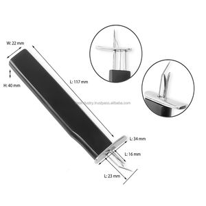 Pince à nouer pour bijoutiers Pince à bijoux noire à nœuds serrés et cohérents professionnels - Product Image 1