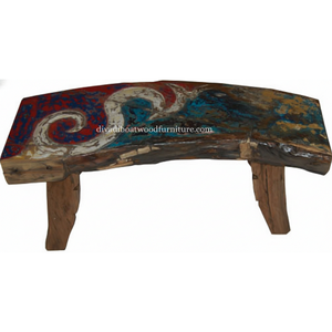 Banco Andre de Madera de Barco Reciclada, Color Original, Diseño Minimalista y Sostenible para Interiores y Exteriores - Product Image 3